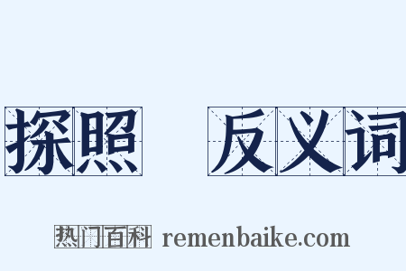 探照燈反义词是什么意思的图片